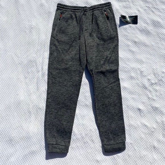 NWT Logan & Martin Jogger Pants Mens Medium Gray zip closure Pockets Drawstring - Picture 2 of 10